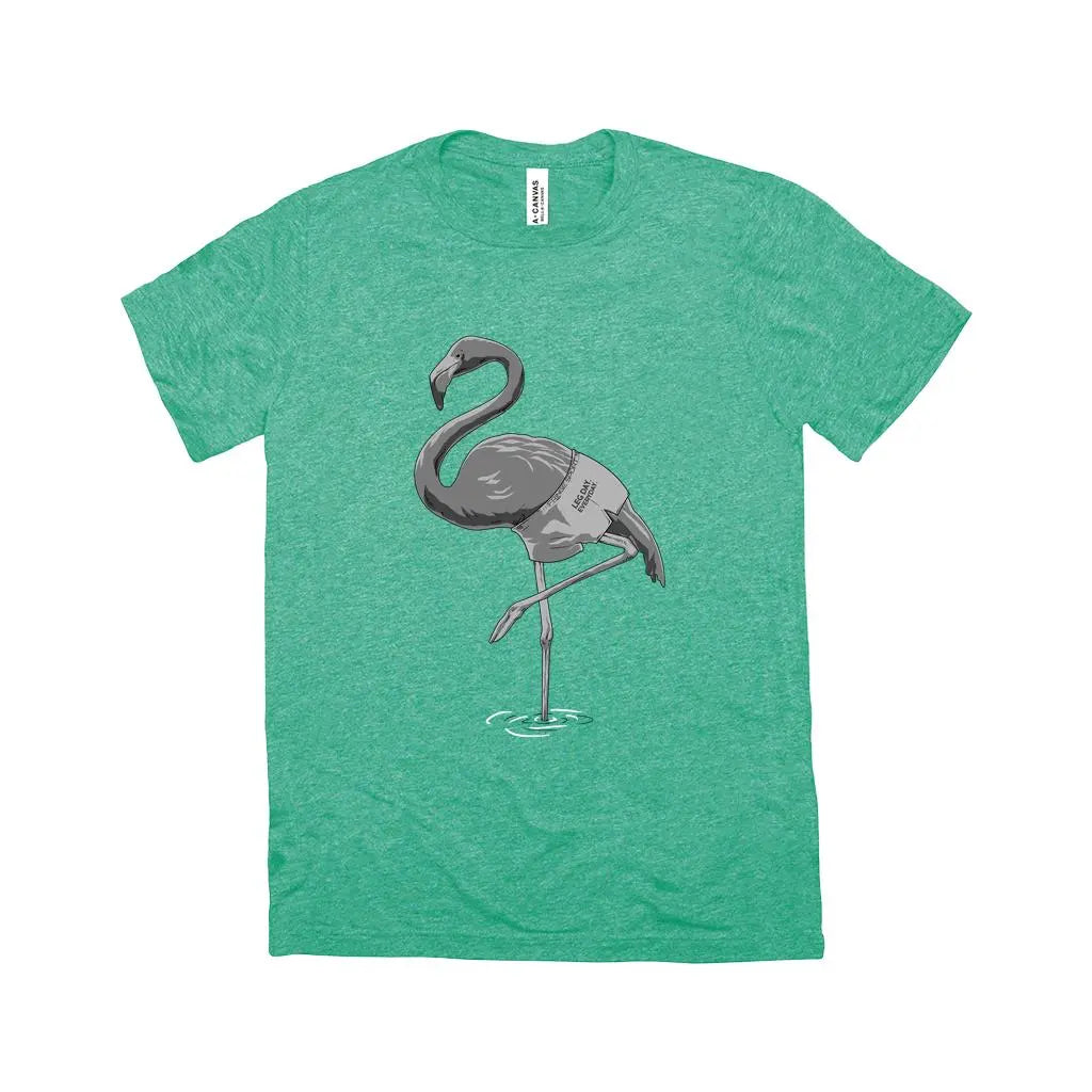 Fringe Sport Triblend Flamingo Leg Day Shirt (4710195068975)