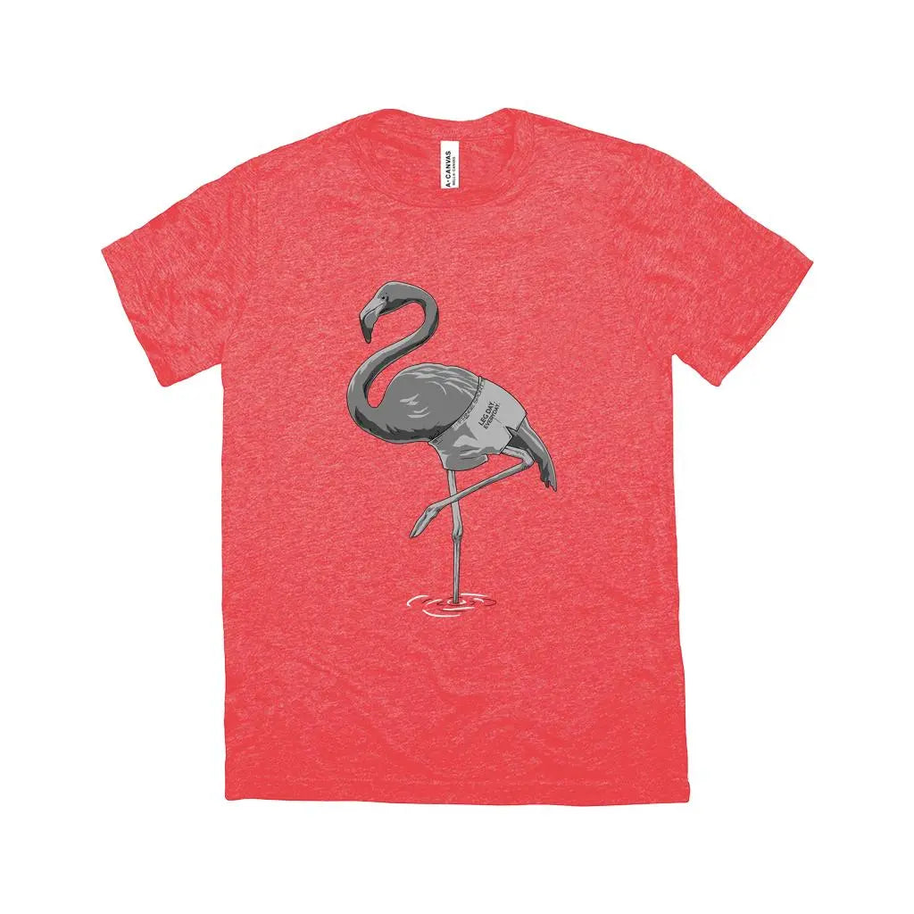 Fringe Sport Triblend Flamingo Leg Day Shirt (4710195068975)