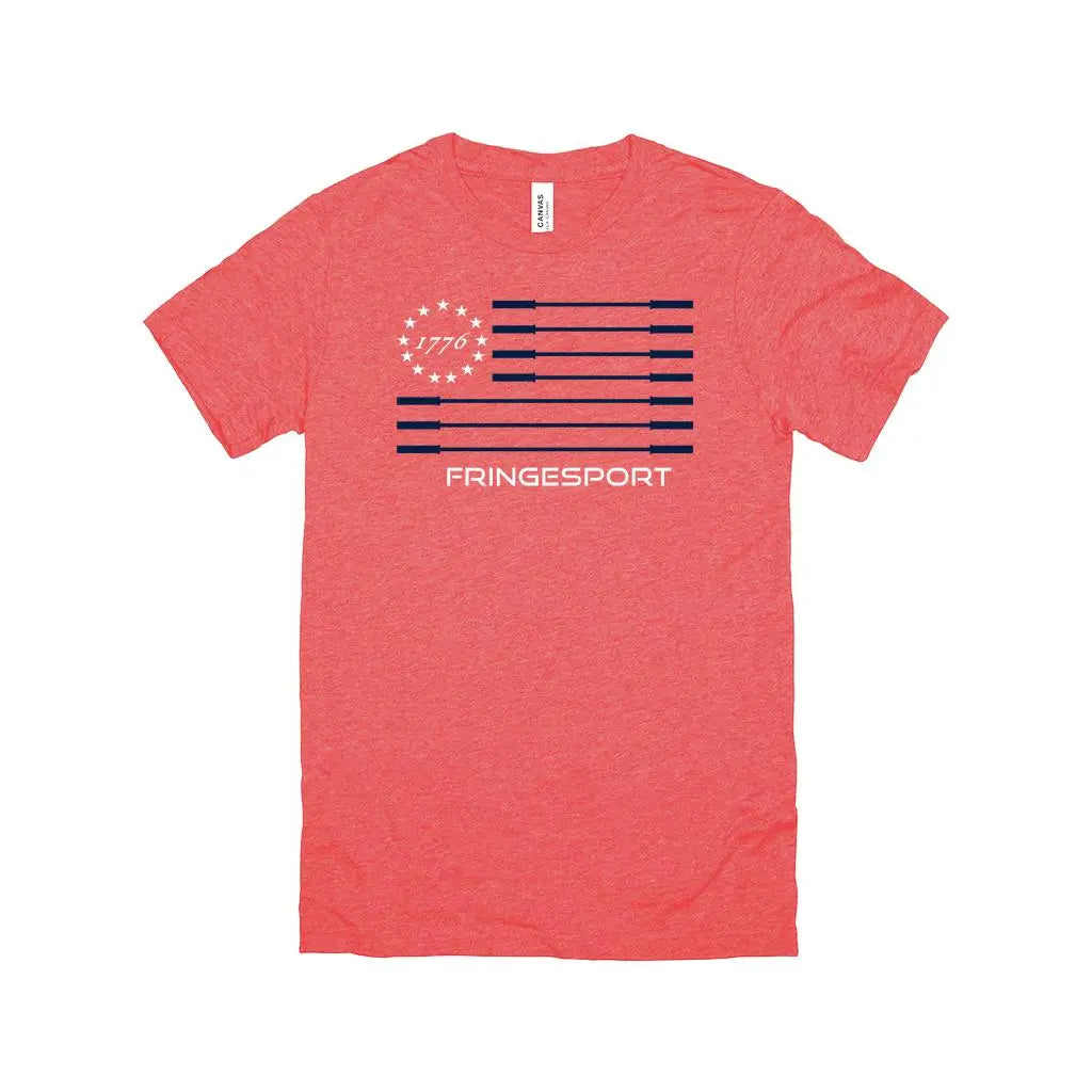 Stars & Bars Red Unisex T-Shirt (7281531387951)